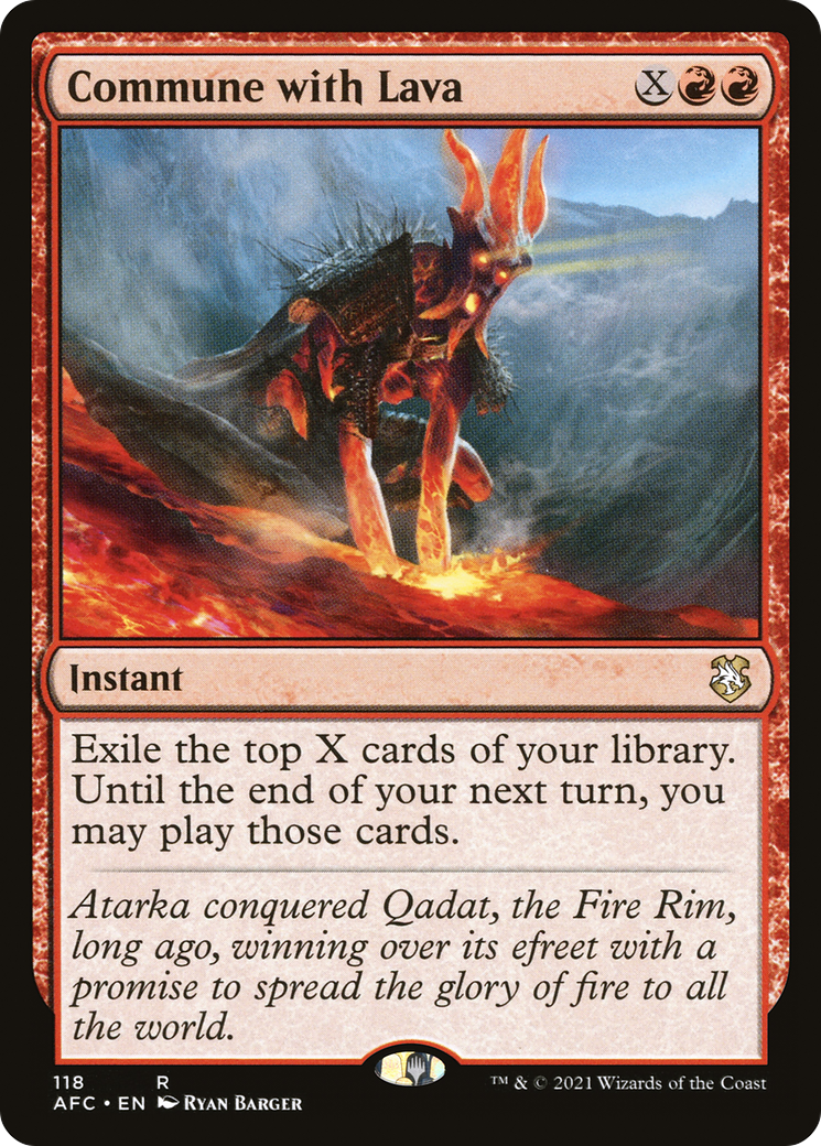Commune with Lava [Dungeons & Dragons: Adventures in the Forgotten Realms Commander]