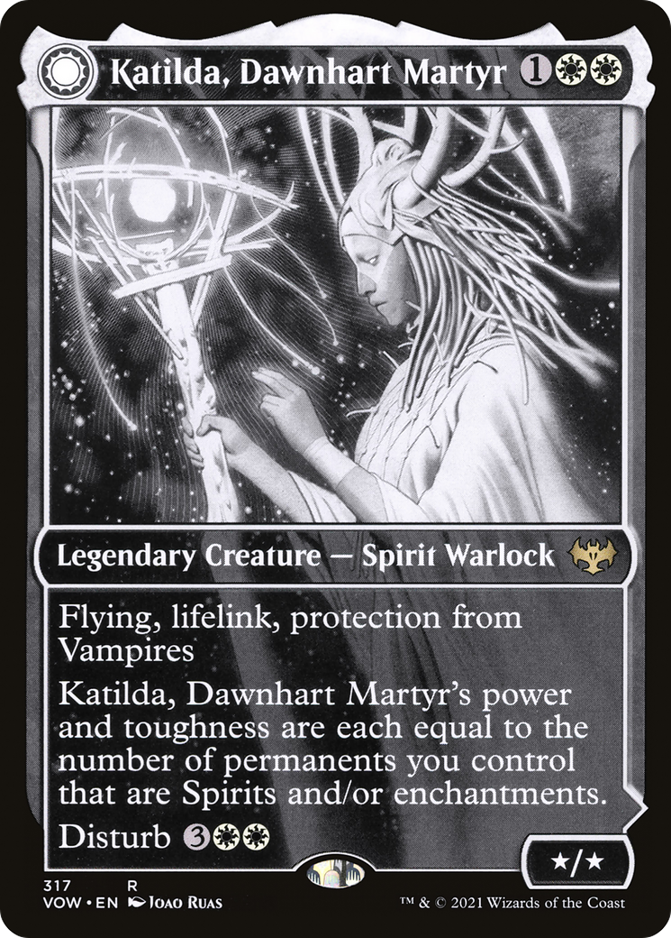 Katilda, Dawnhart Martyr // Katilda's Rising Dawn (Showcase Eternal Night) [Innistrad: Crimson Vow]