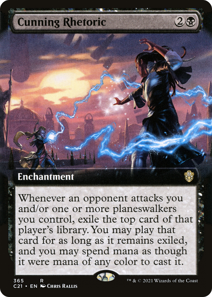 Cunning Rhetoric (Extended Art) [Commander 2021]