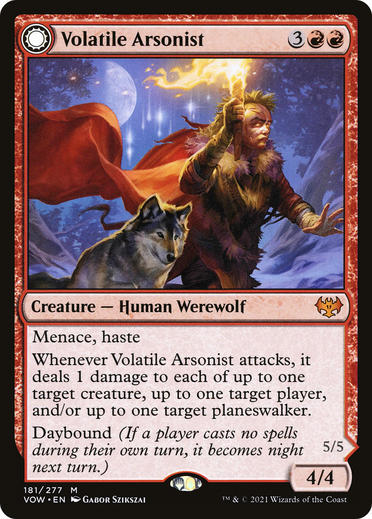 Volatile Arsonist // Dire-Strain Anarchist [Innistrad: Crimson Vow]