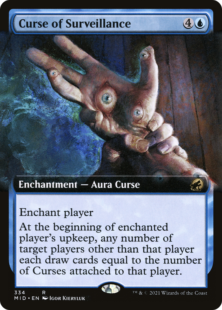 Curse of Surveillance (Extended Art) [Innistrad: Midnight Hunt]