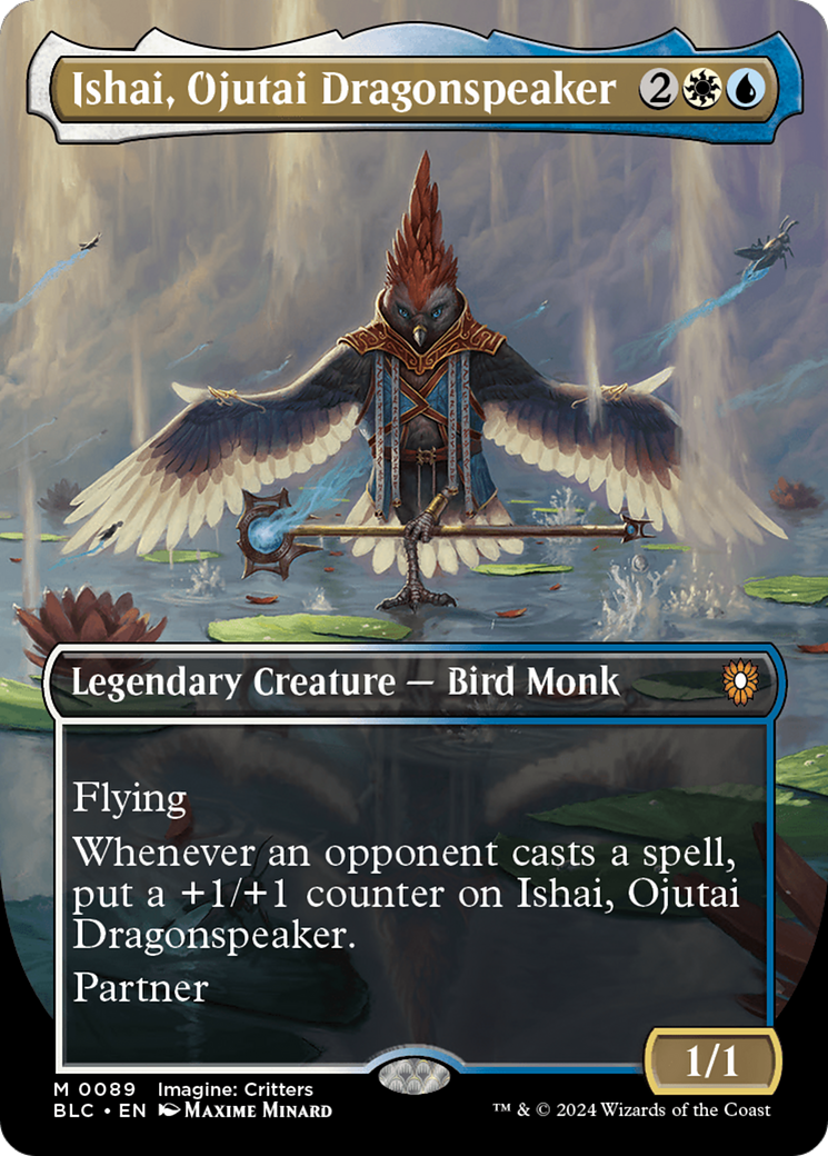 Ishai, Ojutai Dragonspeaker (Borderless) [Bloomburrow Commander]