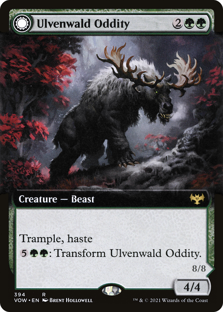 Ulvenwald Oddity // Ulvenwald Behemoth (Extended Art) [Innistrad: Crimson Vow]