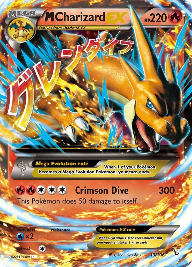 M Charizard EX (Y) (13/106) (FLF)
