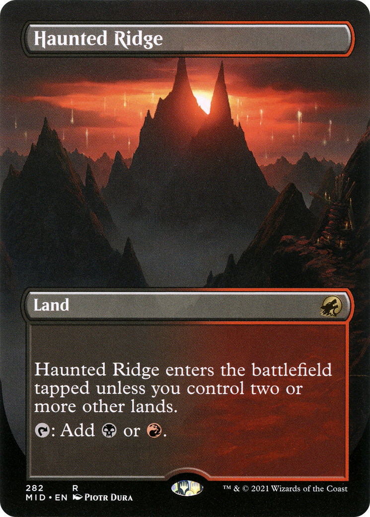 Haunted Ridge (Borderless Alternate Art) [Innistrad: Midnight Hunt]