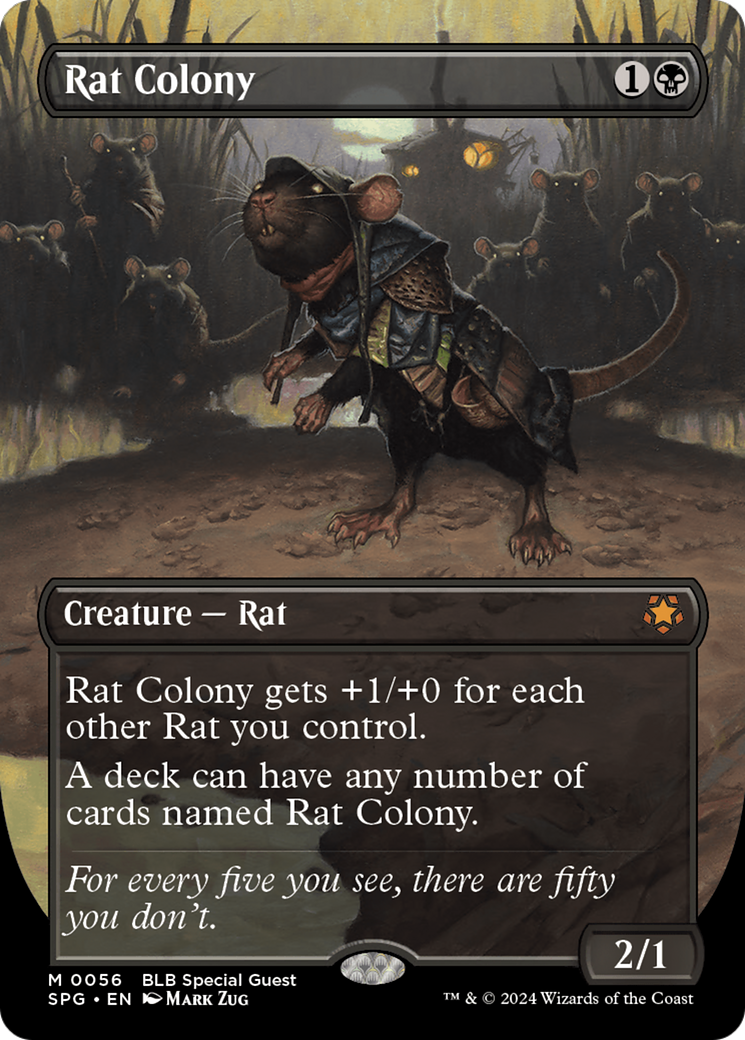 Rat Colony (Borderless) [Bloomburrow Special Guests]