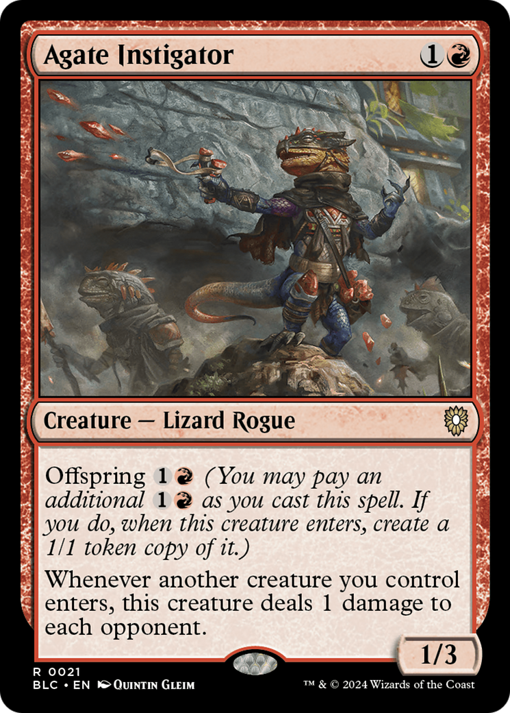 Agate Instigator [Bloomburrow Commander]