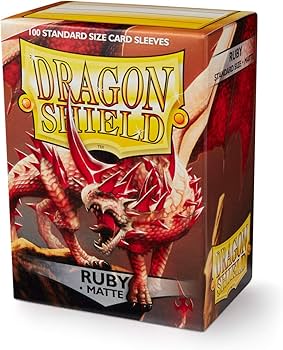 Dragon Shield Matte Ruby Standard Size 100 ct