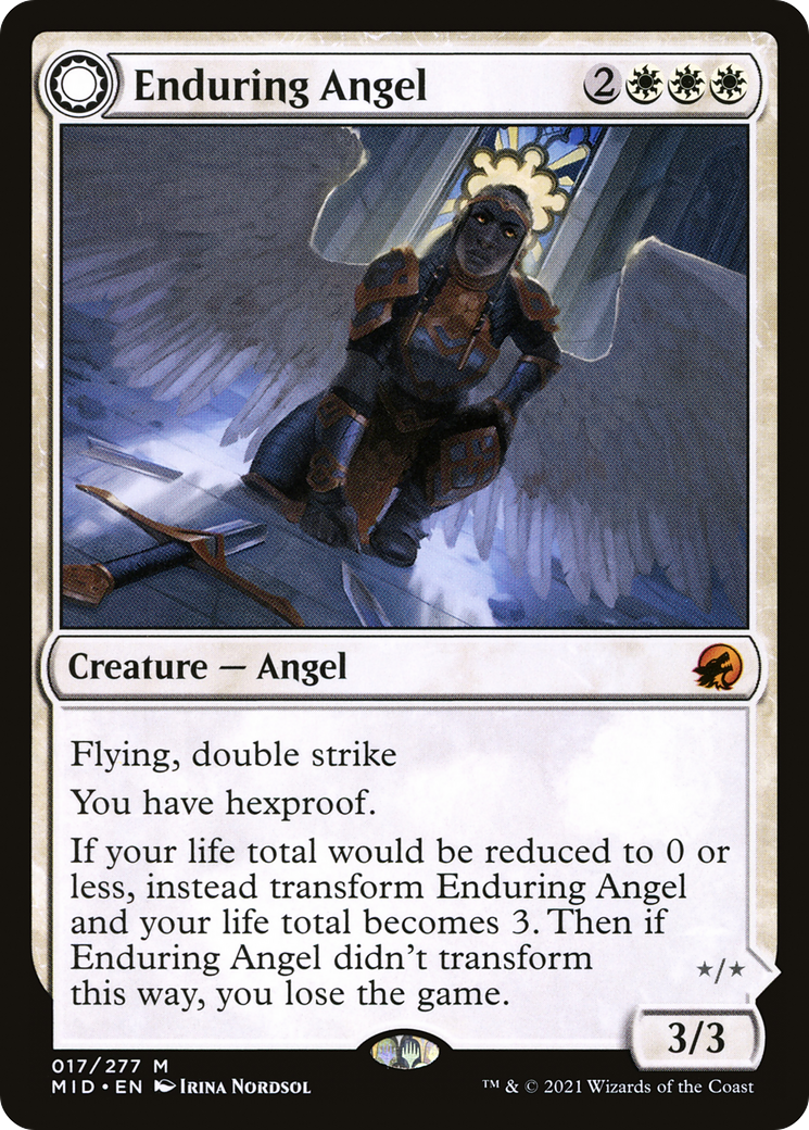 Enduring Angel // Angelic Enforcer [Innistrad: Midnight Hunt]