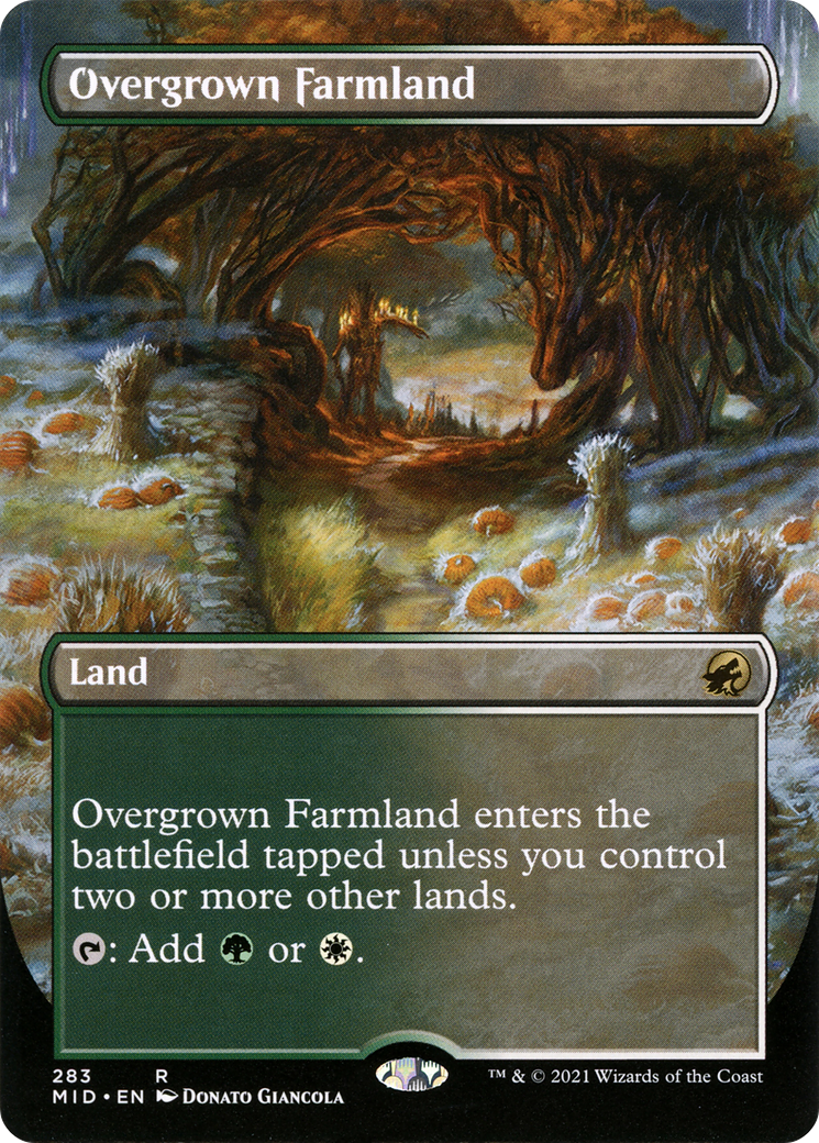 Overgrown Farmland (Borderless Alternate Art) [Innistrad: Midnight Hunt]