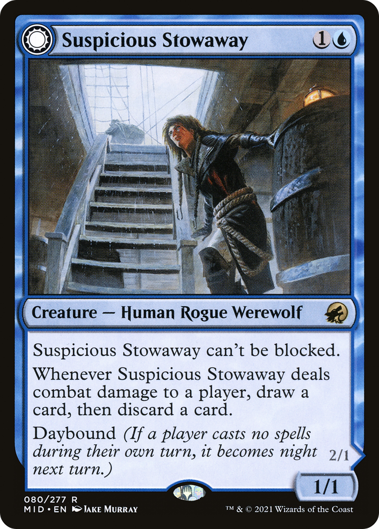 Suspicious Stowaway // Seafaring Werewolf [Innistrad: Midnight Hunt]