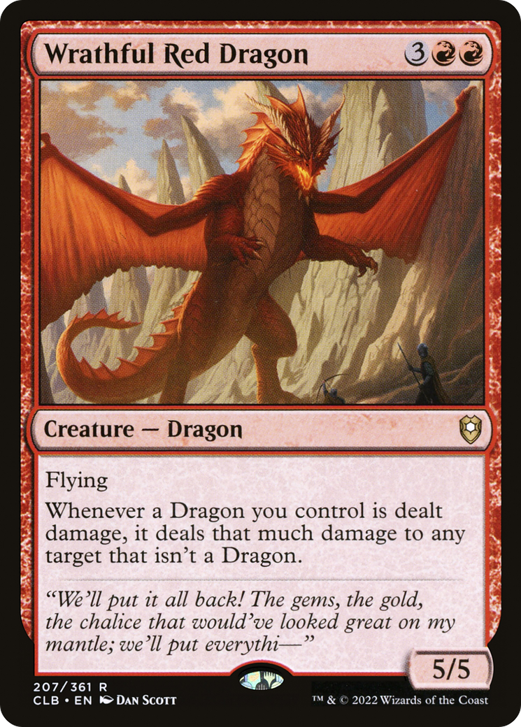 Wrathful Red Dragon [Commander Legends: Battle for Baldur's Gate]