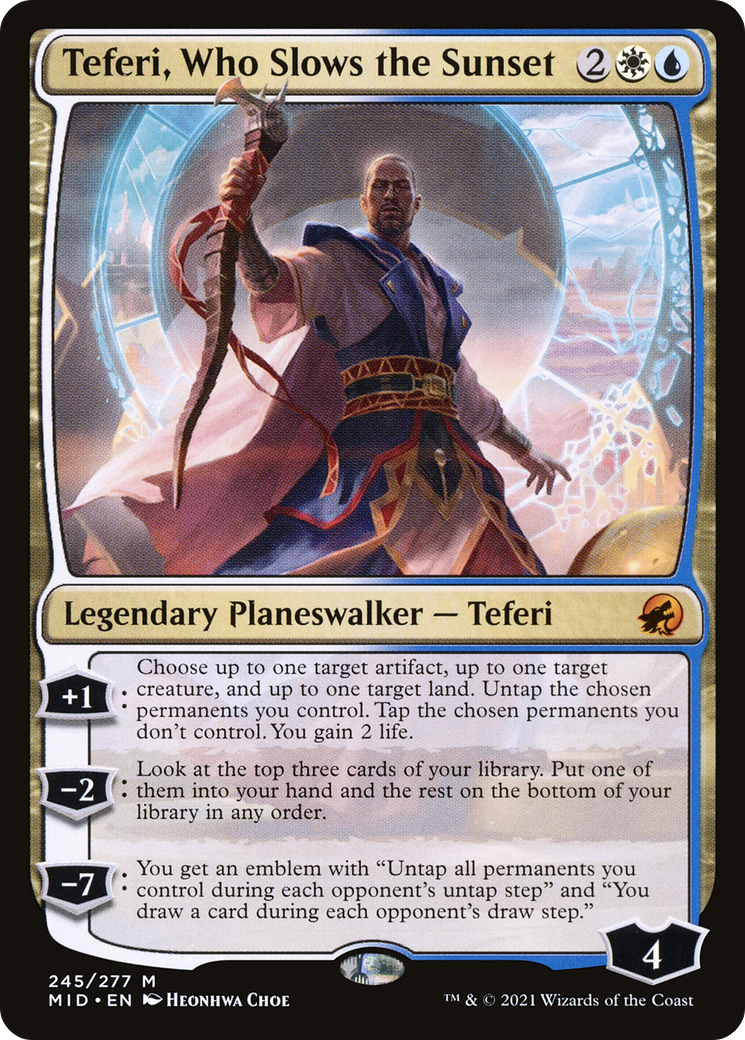 Teferi, Who Slows the Sunset [Innistrad: Midnight Hunt]