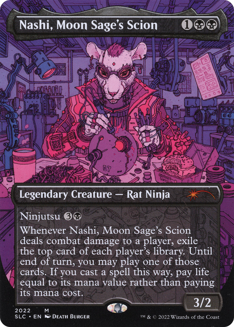 Nashi, Moon Sage's Scion (Borderless) [Secret Lair 30th Anniversary Countdown Kit]
