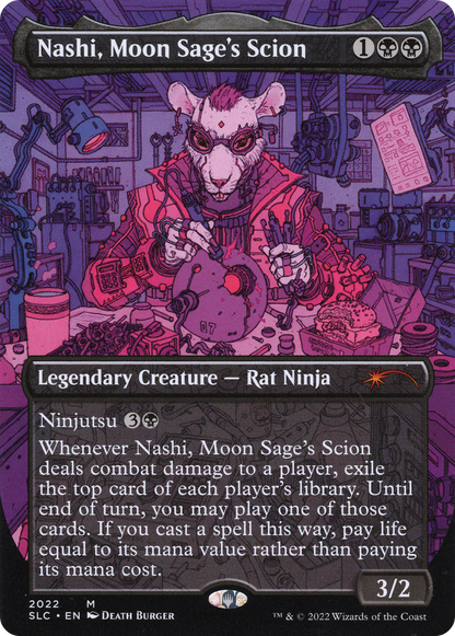 Nashi, Moon Sage's Scion (Borderless) [Secret Lair 30th Anniversary Countdown Kit]
