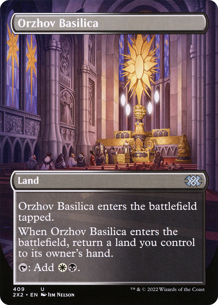 Orzhov Basilica (Borderless Alternate Art) [Double Masters 2022]