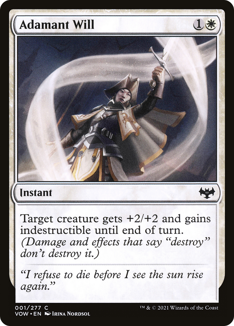 Adamant Will [Innistrad: Crimson Vow]