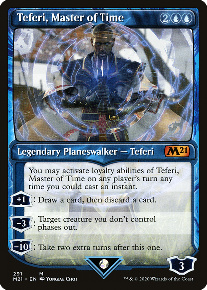 Teferi, Master of Time (Showcase) (291) [Core Set 2021]