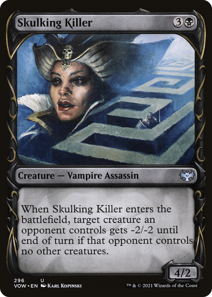 Skulking Killer (Showcase Fang Frame) [Innistrad: Crimson Vow]