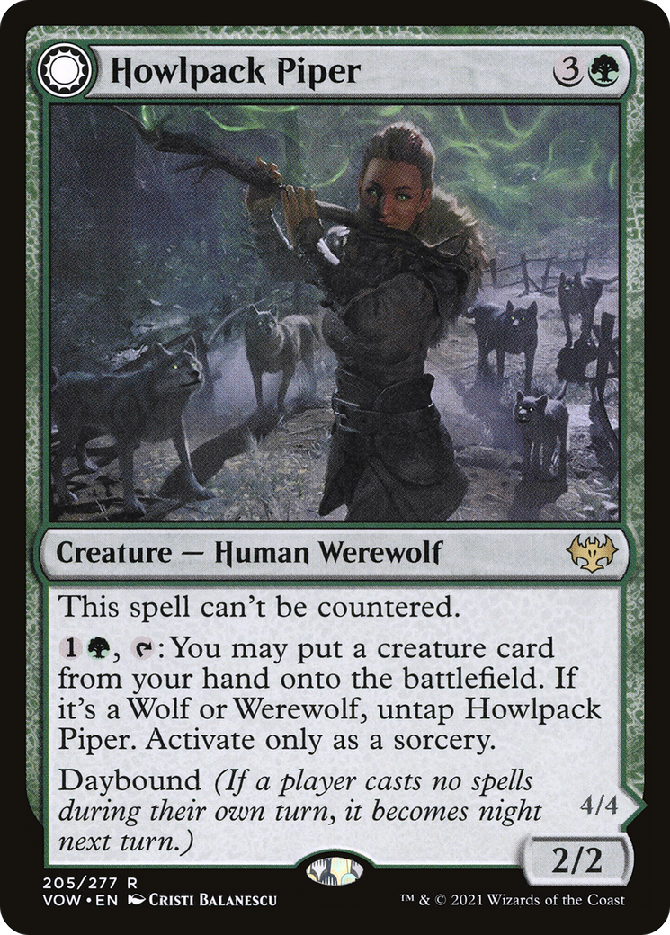 Howlpack Piper // Wildsong Howler [Innistrad: Crimson Vow]