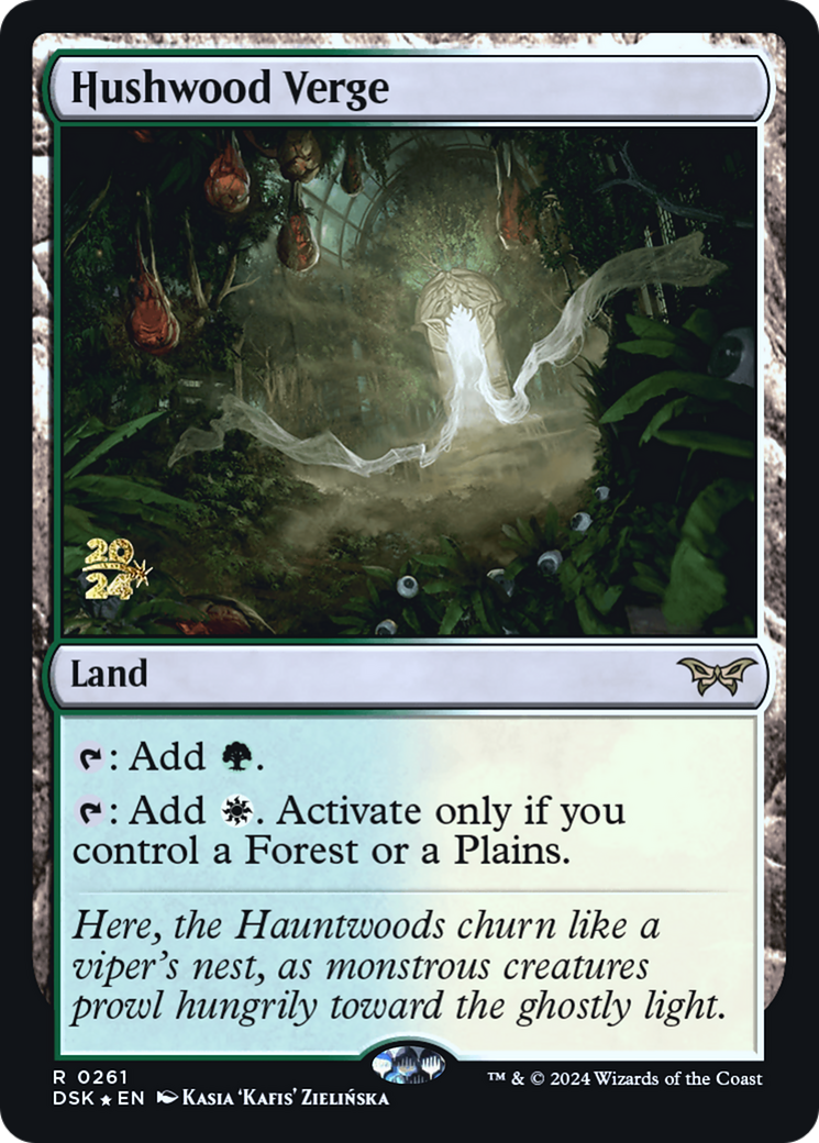 Hushwood Verge [Duskmourn: House of Horror Prerelease Promos]