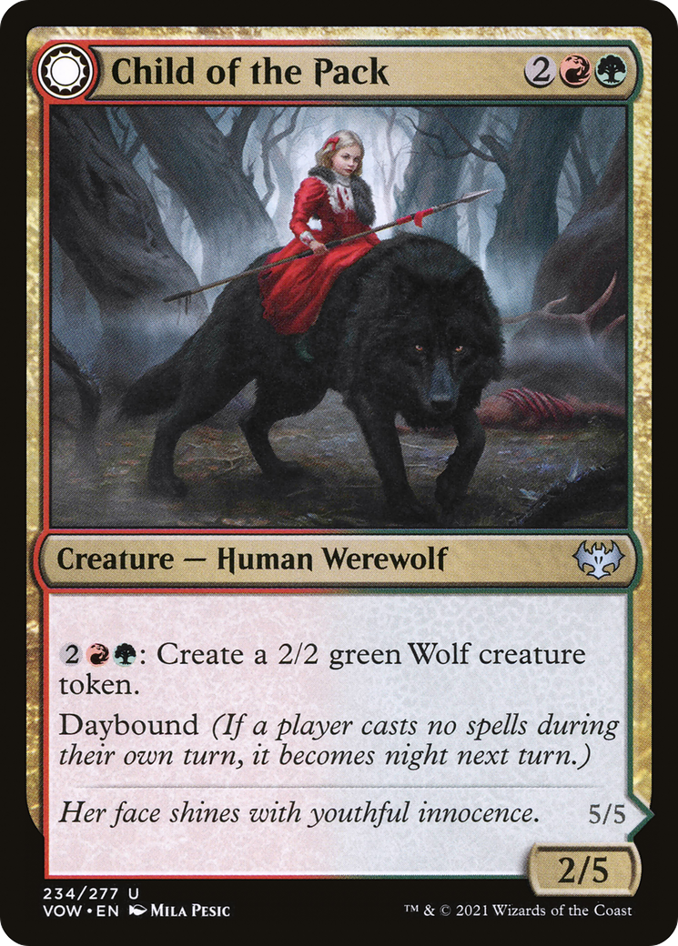 Child of the Pack // Savage Packmate [Innistrad: Crimson Vow]