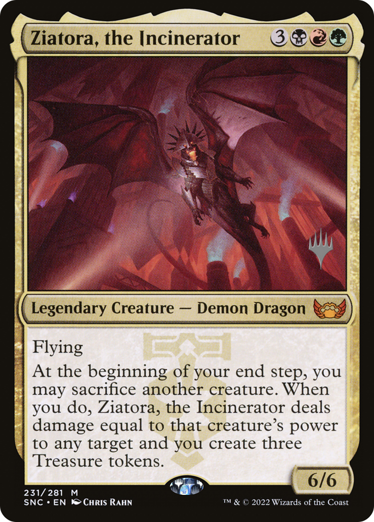 Ziatora, the Incinerator (Promo Pack) [Streets of New Capenna Promos]