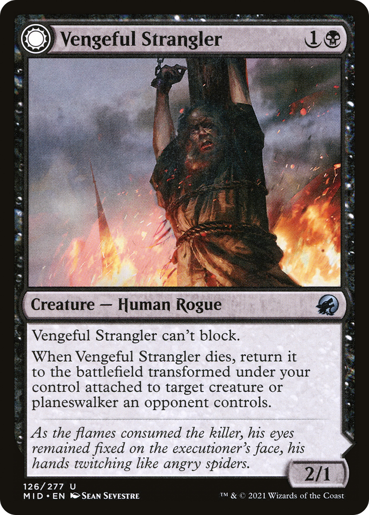 Vengeful Strangler // Strangling Grasp [Innistrad: Midnight Hunt]