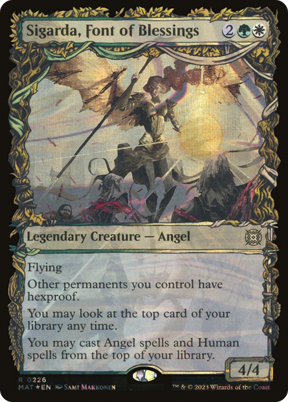 Sigarda, Font of Blessings (Showcase Halo Foil) [March of the Machine: The Aftermath]