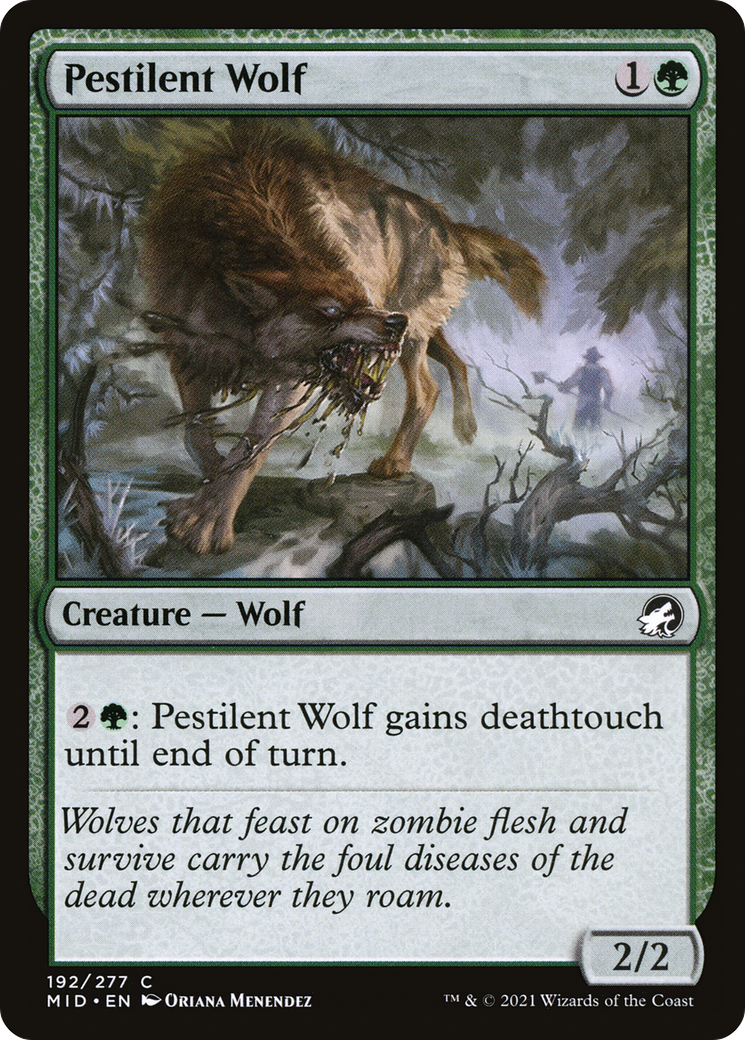 Pestilent Wolf [Innistrad: Midnight Hunt]