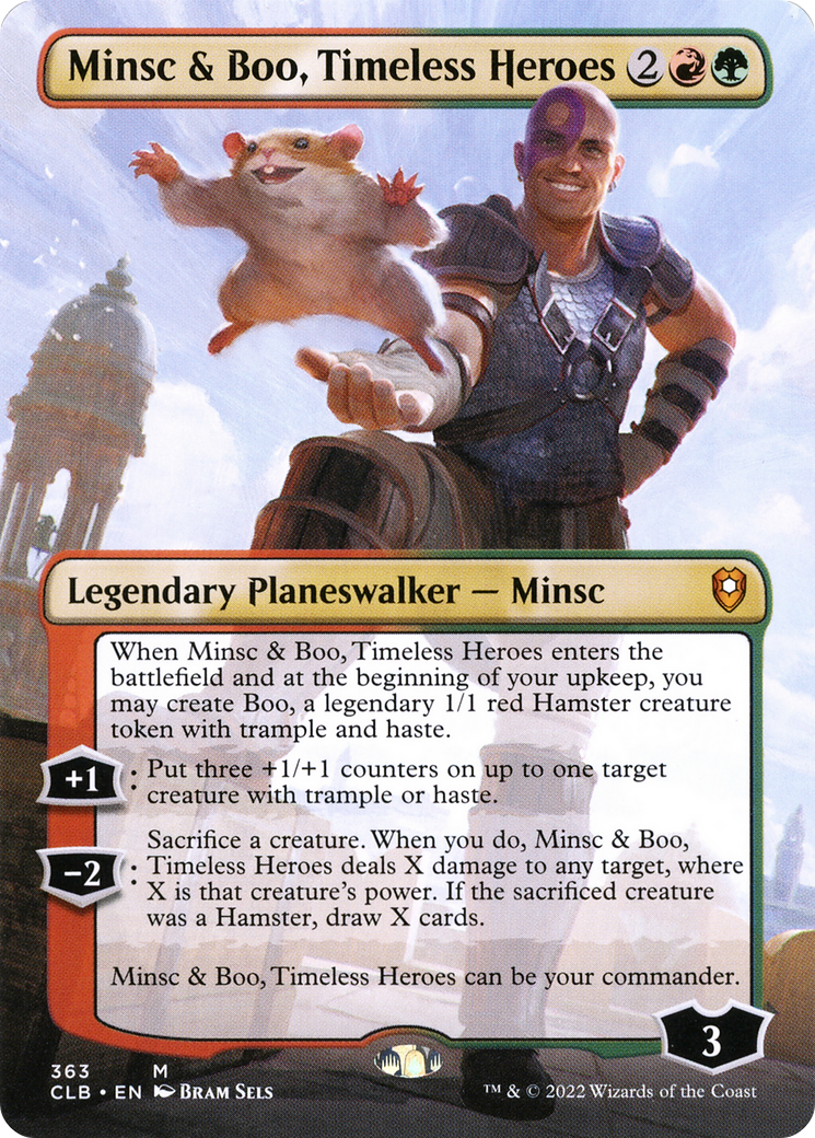 Minsc & Boo, Timeless Heroes (Borderless) [Commander Legends: Battle for Baldur's Gate]