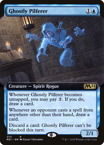 Ghostly Pilferer (Extended Art) [Core Set 2021]