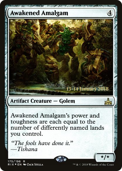 Awakened Amalgam [Rivals of Ixalan Prerelease Promos]