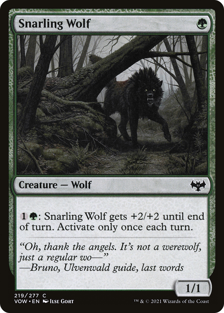 Snarling Wolf [Innistrad: Crimson Vow]