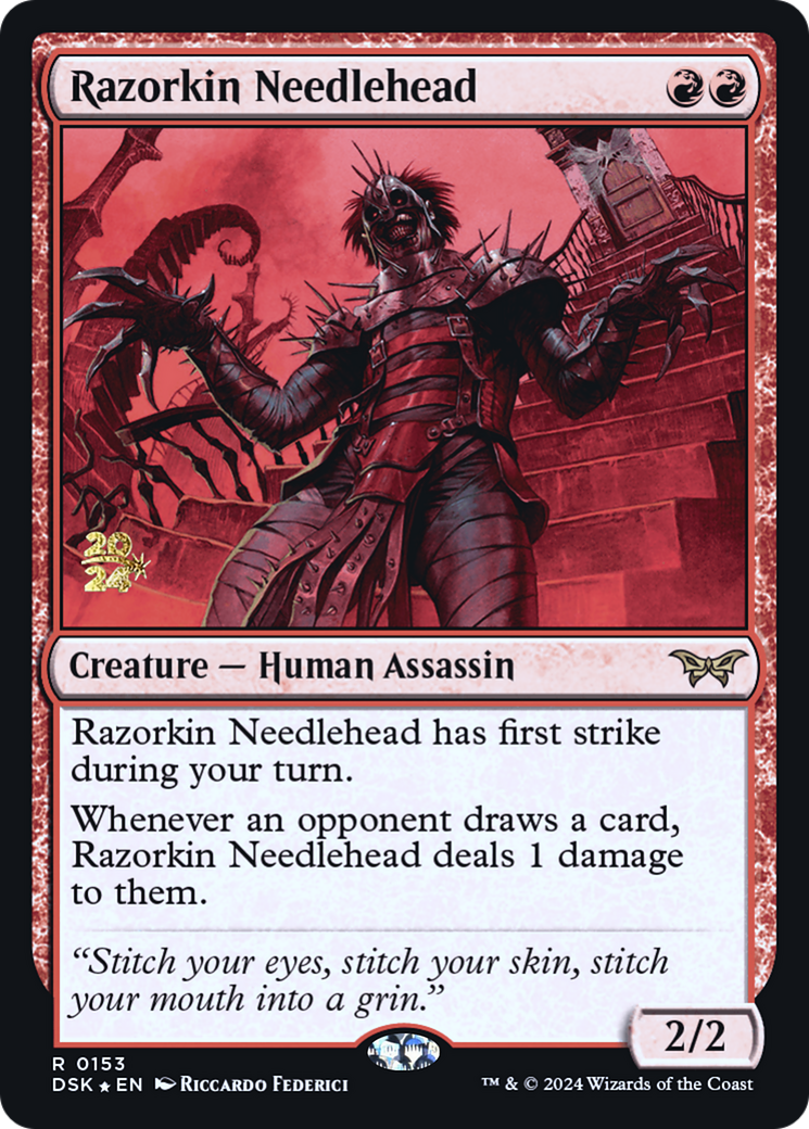 Razorkin Needlehead [Duskmourn: House of Horror Prerelease Promos]