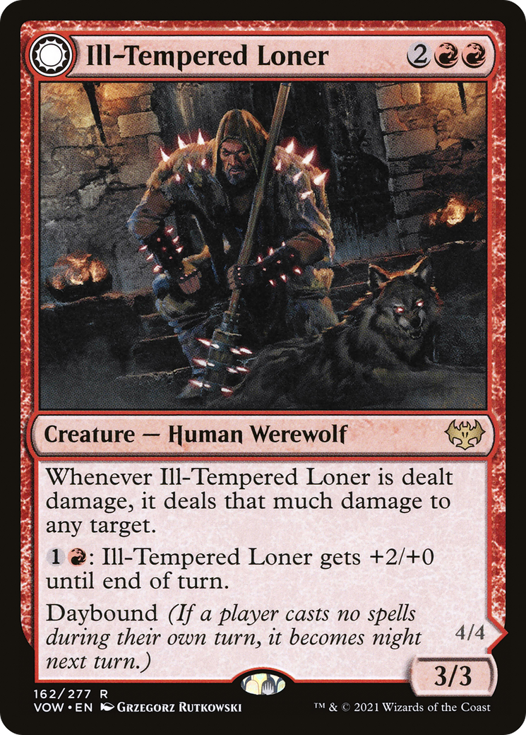 Ill-Tempered Loner // Howlpack Avenger [Innistrad: Crimson Vow]