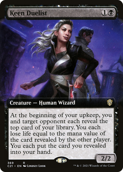 Keen Duelist (Extended Art) [Commander 2021]