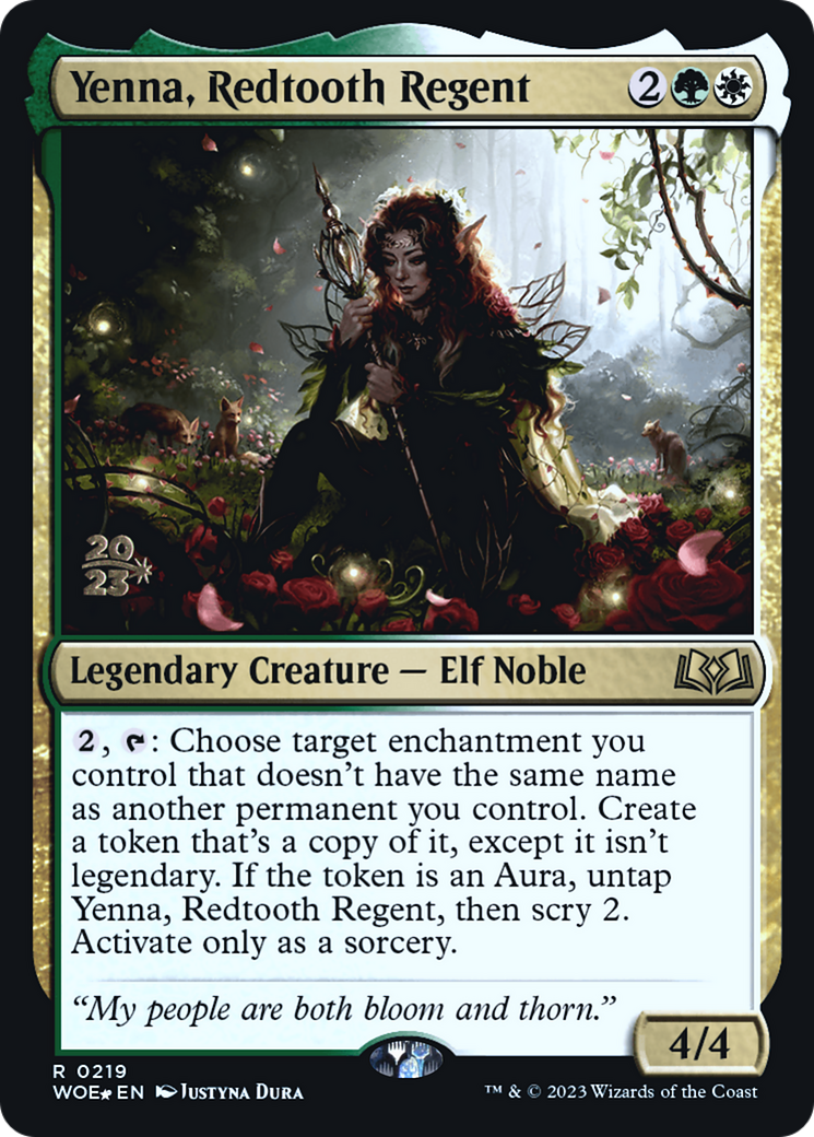 Yenna, Redtooth Regent [Wilds of Eldraine Prerelease Promos]