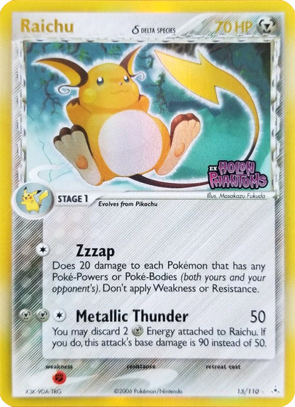 Raichu (15/110) (Delta Species) (Stamped) [EX: Holon Phantoms]