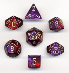 Chessex Gemini Purple-Red/gold