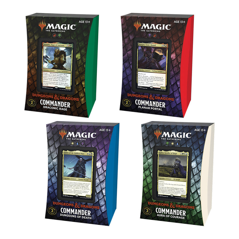 Magic: The Gathering Adventures in the Forgotten Realms Commander Deck Set of 4